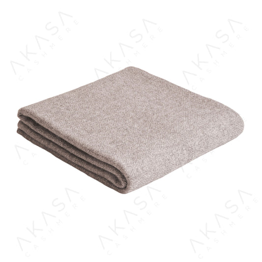 毛毯－紅灰菱格紋 AKS006