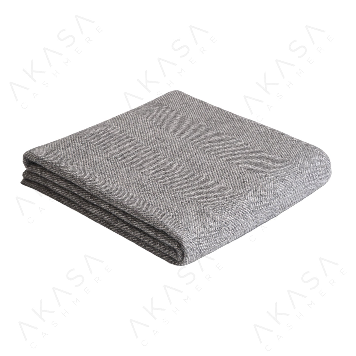 毛毯－暗灰人形條紋 AKS010