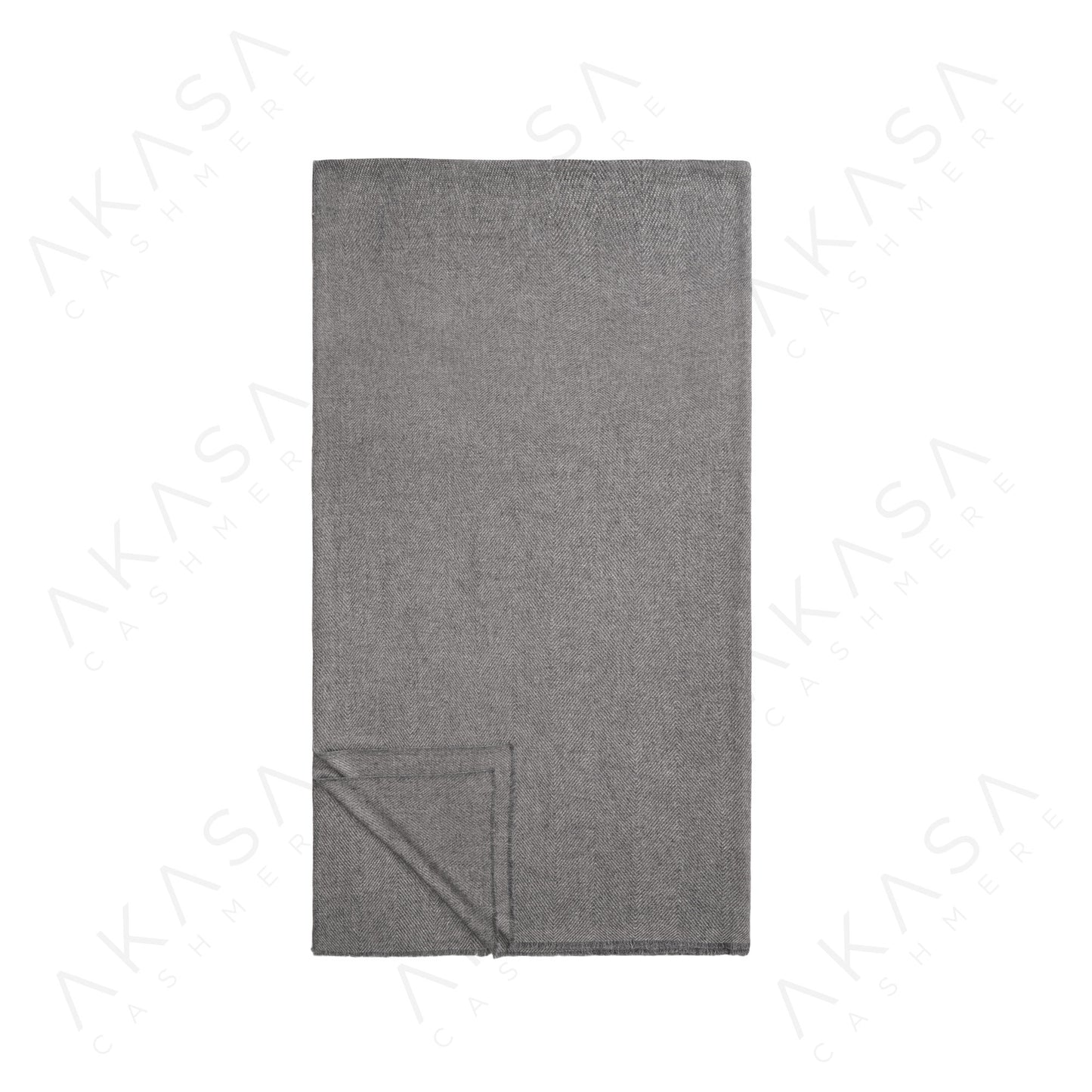 毛毯－暗灰人形條紋 AKS010